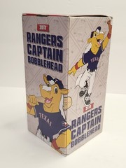 Captain Bobblehead Texas Rangers Mascot 2018 Toyota Kloanz SGA COMPLETE w/ BOX