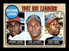 1968 TOPPS BASEBALL 1 TO 161 / SEE DROP DOWN MENU FOR CARD YOU WILL RECEIVE.