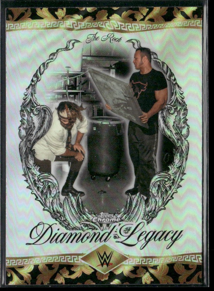 2026 Topps Chrome WWE #RDL-8 The Rock The Rock Diamond Legacy
