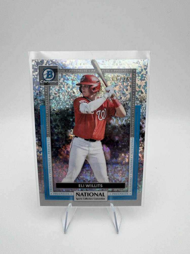 2026 Bowman Chrome Eli Willits NSCC Annual Mini Diamond /26 TP-08 Nationals