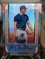 2021 Leaf Metal Draft AJ Smith-Shawver Auto Orange /7 #BA-AJS