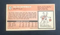 1970-71 Topps Basketball Nate Bowman Buffalo Braves #138