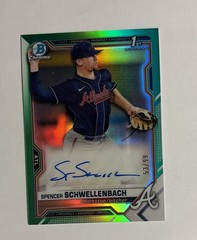 2021 Bowman Draft Chrome Draft Pick Autographs Spencer Schwellenbach/99 BRAVES!!
