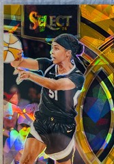 🏀2024 WNBA Panini Select Gold Cracked Ice SYDNEY COLSON SSP 3/10 Aces Protector