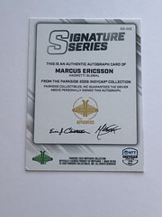 2026 Parkside Indycar Marcus Ericsson Signature Series Auto