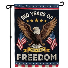 250th Anniversary America USA Garden Flag for Outside, 250 12×18 inches, E