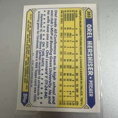 1987 Topps – Orel Hershiser #385 Tiffany