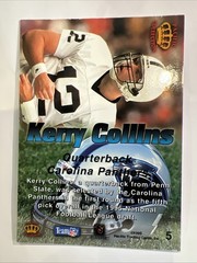 1995 Pacific Prisms Red Kerry Collins #5 Carolina Panthers Rookie RC