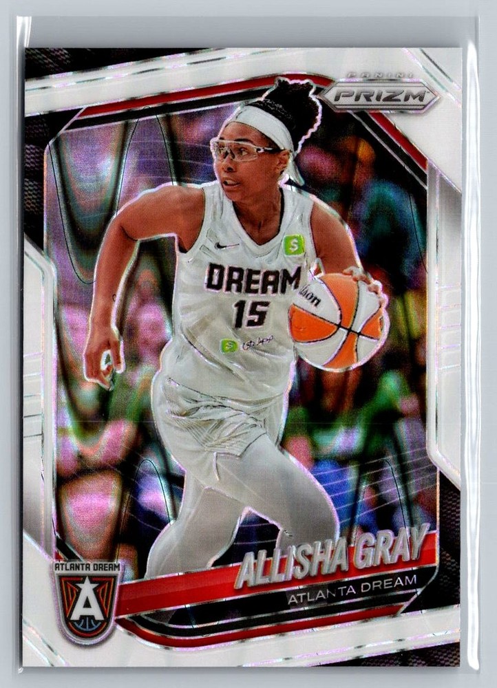 2025 Panini Prizm WNBA #16 Allisha Gray White Seismic Prizms