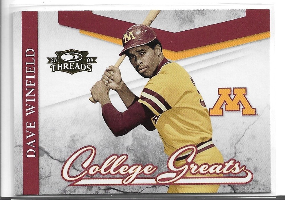 2008 Donruss Threads College Greats #CG-4 Dave Winfield