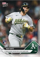 2025 MLB Topps NOW Nick Kurtz #464 (RC) -Buy More, Save More- AL ROY! 4HR Game!!