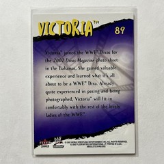 Victoria 2002 Fleer WWE Absolute Divas Girls on Film #89 Wrestling Trading Card