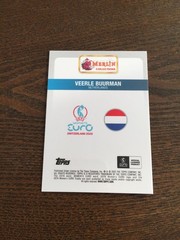 2025 Topps Merlin UEFA Women&rsquo;s Euro Veerle Buurman Debut Blue 75/99 Netherlands