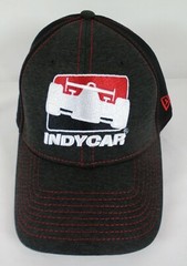 INDYCAR Series Black with Red Stitch Cap Collector Hat Small–Medium