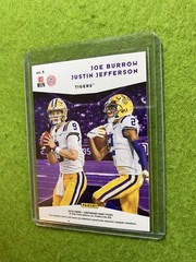 Joe Burrow ROOKIE CARD JUSTIN JEFFERSON RC 2020 Panini JOE BURROW Contenders