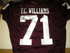 HERMAN BOONE,BILL YOAST REMEMBER THE TITANS W/COA SIGNED OFFICIAL NIKE JERSEY