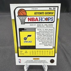 2023-24 Panini Nba Hoops Premium Stock – Keyonte George #98 Seismic Prizm (RC)