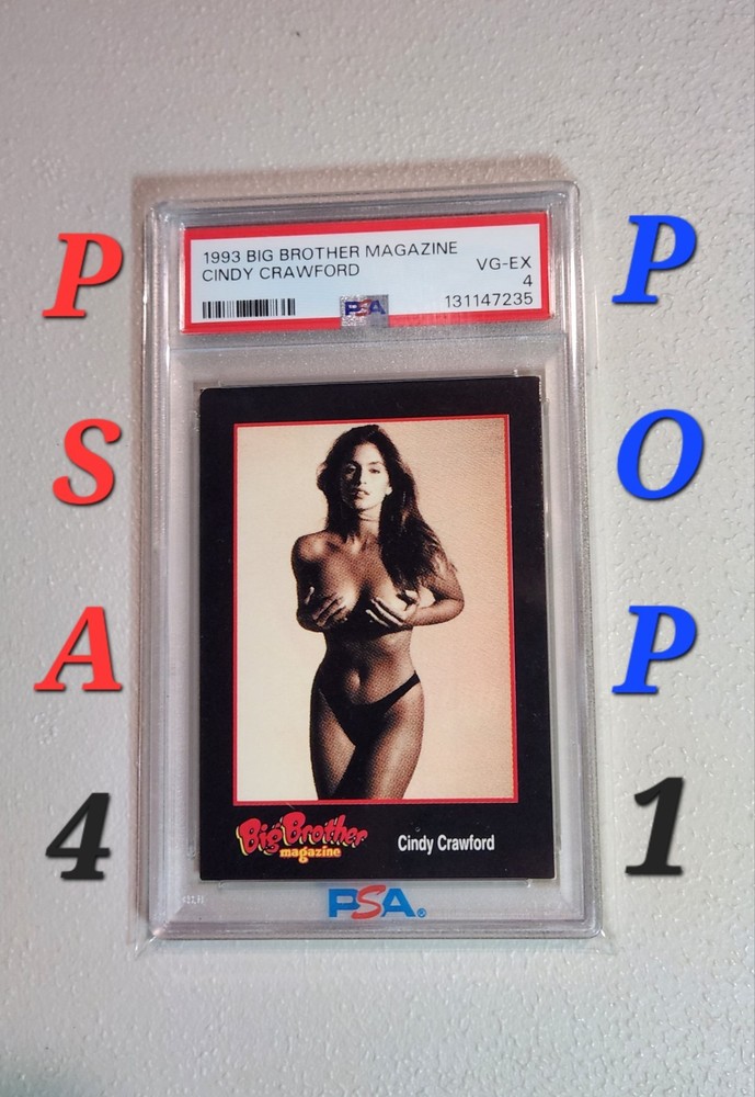1993 Cindy Crawford Big Brother Skateboarding Magazine PSA 4 Low Pop 1 Vtg RC