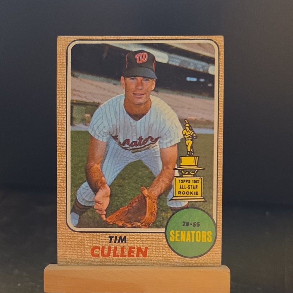 Topps 1968 Topps Tim Cullen #209 RC Washington Senators MLB Baseball Card
