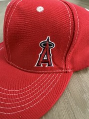 Anaheim Angels Hat Cap Strap Back Adult One Size Red MLB Sixth Man Promotions