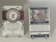 TIM HARDAWAY & TIM HARDAWAY JR. 2014-15 EXCALIBUR HIGH PRAISE AUTO B347