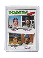 1977 Topps Outfielders Jack Clark Ruppert Jones Dan Thomas #488 Rookie RC
