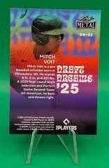 Mitch Voit 2026 Leaf Metal Baseball Draft Dreams &rsquo;25 Blue /5 New York Mets