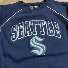 Seattle Kraken Sweater Sweatshirt G-III 4Her By Carl Banks Womens Sz L Large NHL