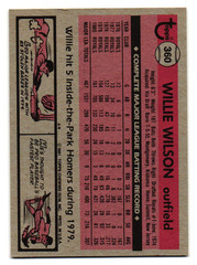 1981 Topps – Willie Wilson #360 Kansas City Royals EX