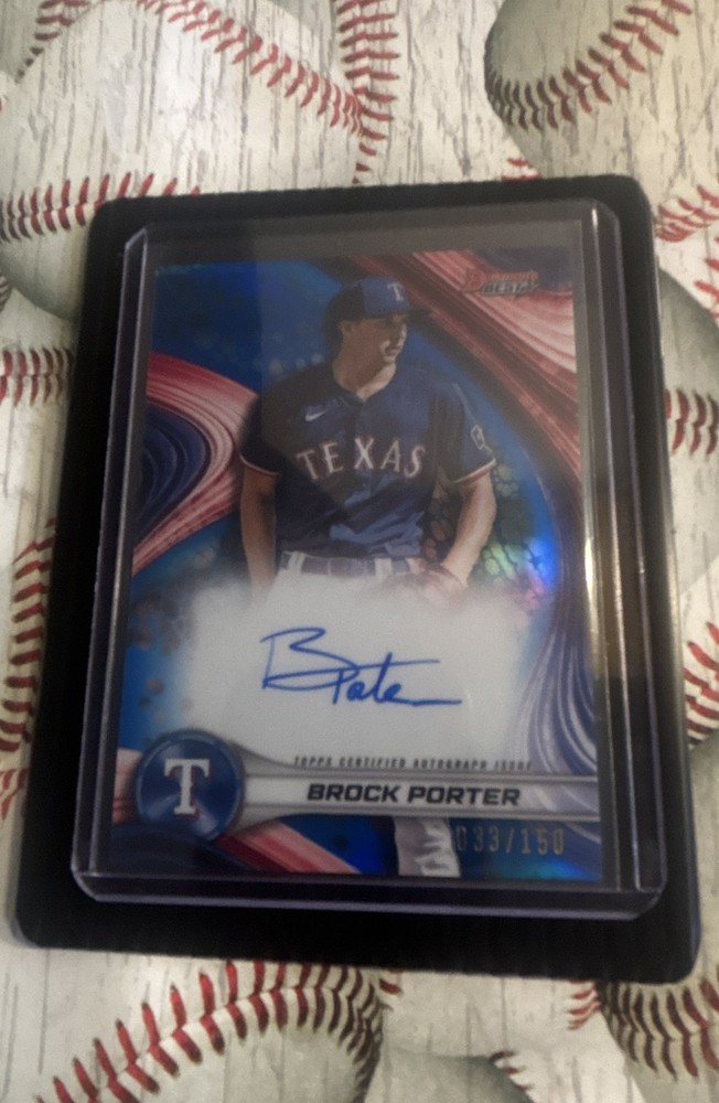 2024 Bowman&rsquo;s Best – Best of 2024 Autographs Brock Porter #B24-BP Blue Refractor