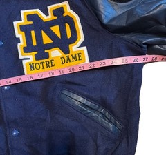 Vintage Notre Dame Fighting Irish Varsity Jacket Men’s 46 DeLong Letterman 80s
