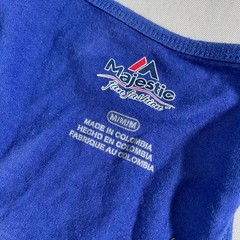 Los Angeles Dodgers MLB Majestic Racerback Glitter Blue Tank Top Women&rsquo;s MEDIUM