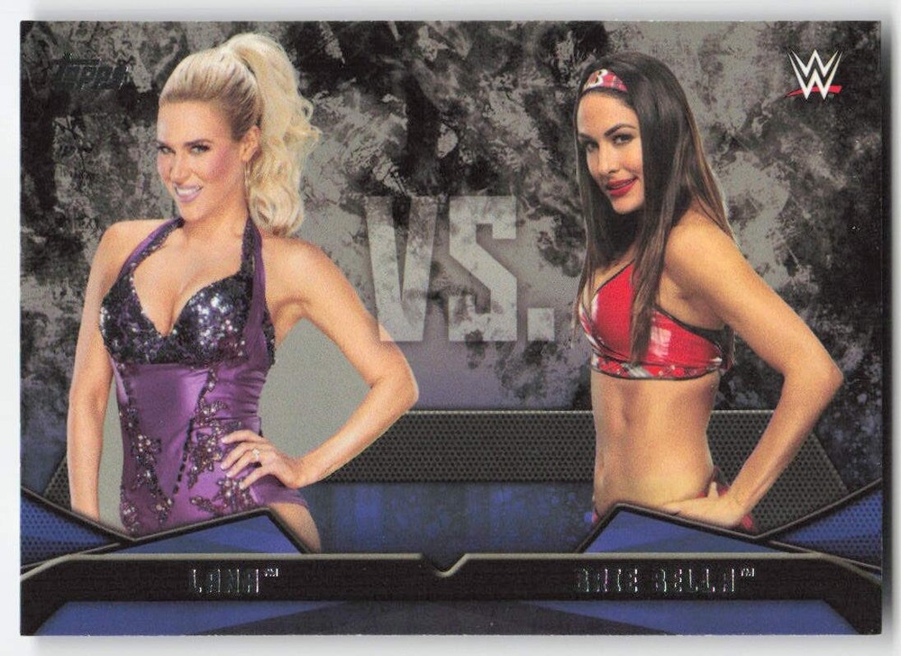 2016 Topps WWE Then Now Forever Rivalries WWE Lana VS Brie Bella #19