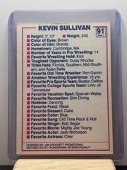 1988 Wonderama NWA Kevin Sullivan #91