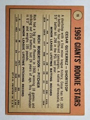 1969 Topps #16 Rookie Stars/Cesar Gutierrez RC/Rich Robertson RC MID GRADE