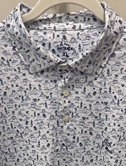 Rhoback Golf Polo Shirt – State Of Arizona Print and Flag – Men&rsquo;s Size XL