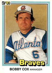 Bobby Cox 1981 Donruss Baseball – #426 – Atlanta Braves