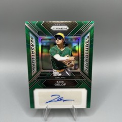 2024 Panini Prizm – Sensational Signatures Zack Gelof #SS-ZG Green Prizm RC AU