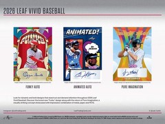 2026 LEAF VIVID BASEBALL HOBBY BOX – BRAND NEW – FREE SHIPPING 🔥🔥🔥