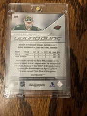 2024-25 Upper Deck JESPER WALLSTEDT Silver Outburst Young Guns YG! #202 Wild!