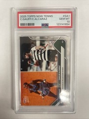 2025 Topps Now Tennis Coco Gauff/Carlos Alcaraz #GA1 Champions In Paris PSA 10