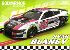 2024 RYAN BLANEY “BODY ARMOR FLASH I.V. » #12 NASCAR CUP SERIES POSTCARD