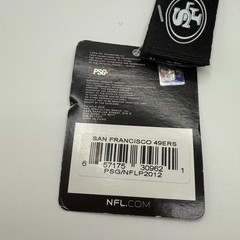 Pro Specialties Group NFL San Francisco 49ers Black Lanyard Keychain Id holder