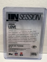 Topps In Session Insert Jordan Love Green Bay Packers 2025 Football Card #IS-11