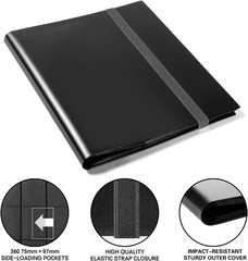 Toploader Binder Holds 288 Toploaders 9 Pocket Top Loader Binders with Sleeves..