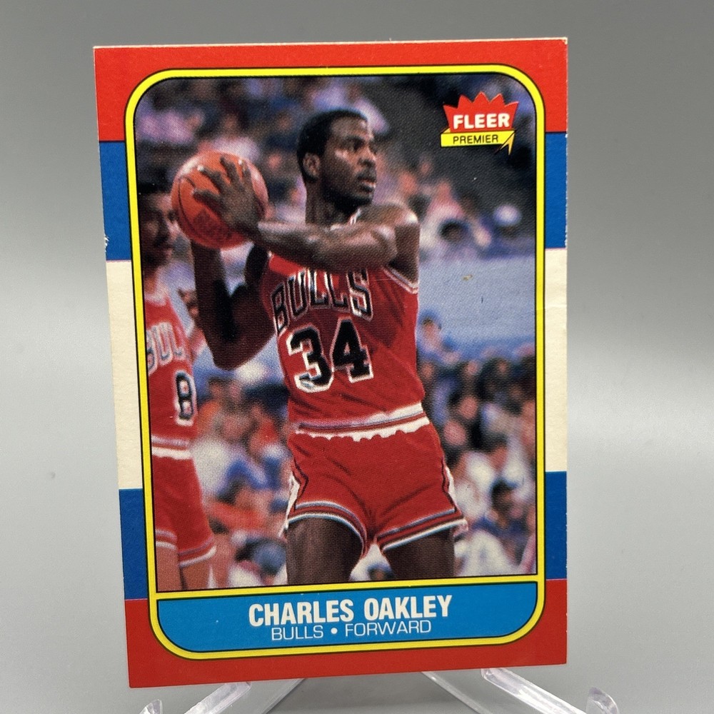 1986-87 Fleer Charles Oakley #81 (RC) Chicago Bulls Basketball