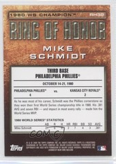 2009 Topps Ring of Honor Mike Schmidt #RH32 HOF 2k3