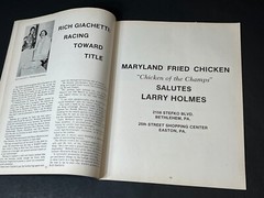 Lehigh Valley PA Larry Holmes Mohammad Ali 1976 Honors Program Advertising 40pg