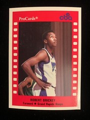 1990-91 ProCards CBA #167 ROBERT BRICKEY Duke Blue Devils Nrmt+