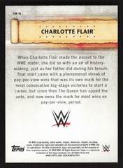 2020 Topps Road to WrestleMania Yearly Records Charlotte Flair #YR-5
